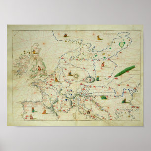 The Continent of Europe Poster