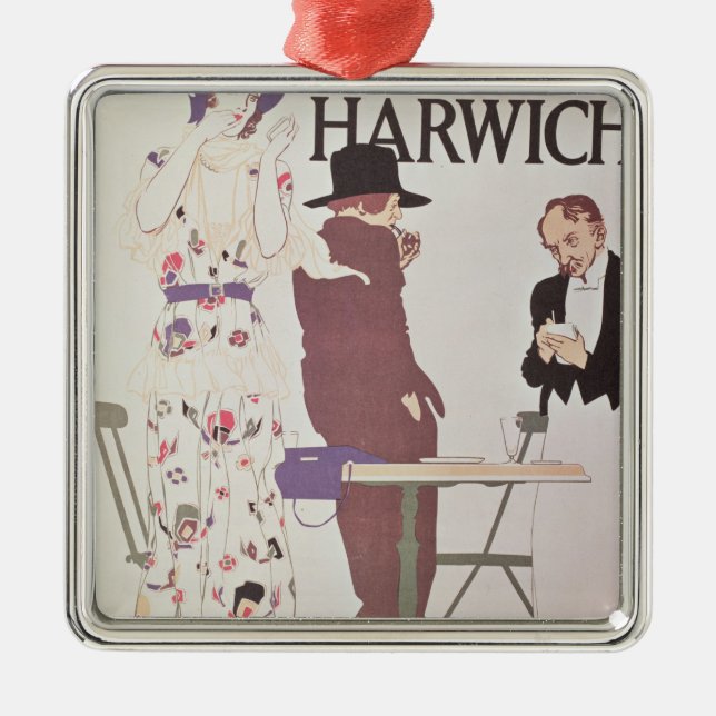 The Continent Via Harwich Metal Tree Decoration (Front)