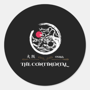 The Continental Osaka Hotel Classic Round Sticker