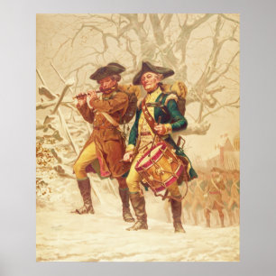 The Continentals by Frank Blackwell Mayer 1875 Poster