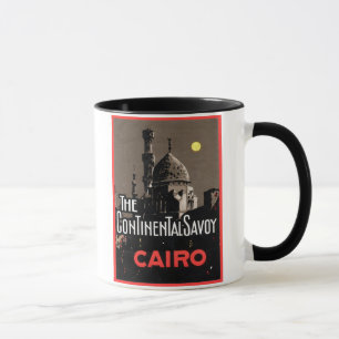 The Continential Savoy, Cairo Travel Poster Mug