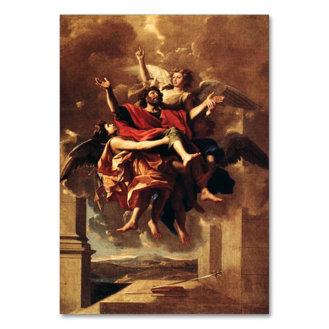 The Conversion of Saint Paul Fine Art Table Number (Front)