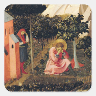 The Conversion of St. Augustine Square Sticker