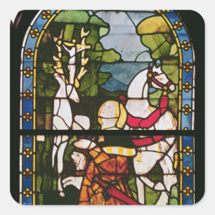 The Conversion of St. Eustace Square Sticker