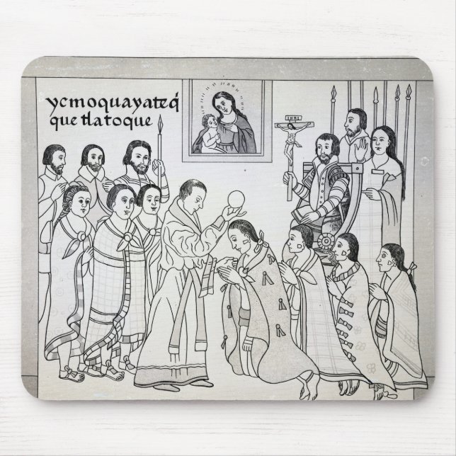 The Conversion of the Aztecs to Roman Mouse Mat (Front)