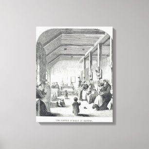 The Convict Nursery at Brixton, from 'The Criminal Canvas Print