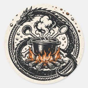 The Cook and the Dragon Sticker — Pulp Emblem