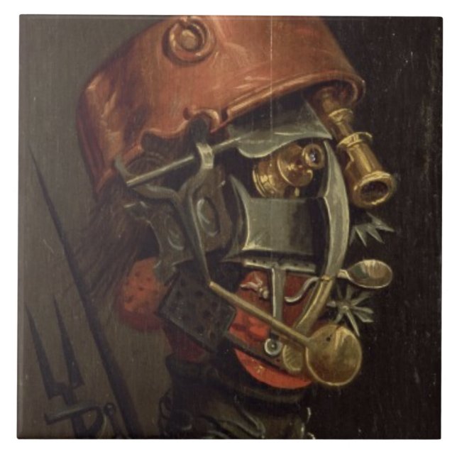 The Cook (oil on panel) Tile (Front)