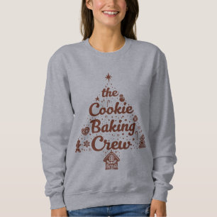 The Cookie Baking Crew Christmas Tree Design Sweatshirt