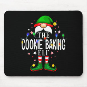 The Cookie Baking Elf Christmas Family Pajama Part Mouse Mat