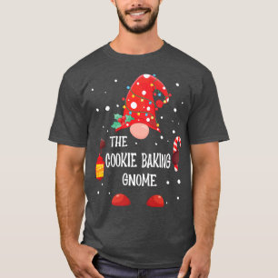 The Cookie Baking Gnome Matching Family Christmas  T-Shirt
