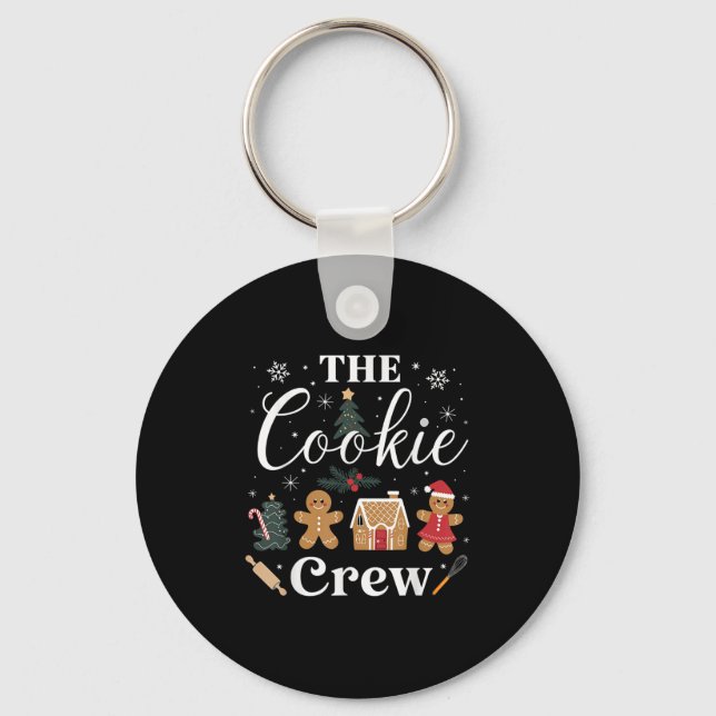 The Cookie Crew Christmas Baking Cookie Lover Kids Key Ring (Front)
