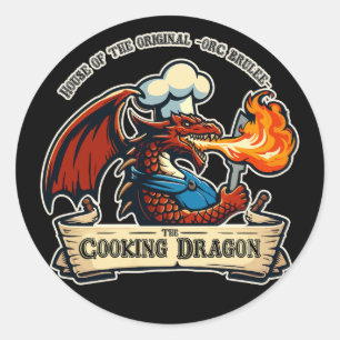 The Cooking Dragon Classic Round Sticker