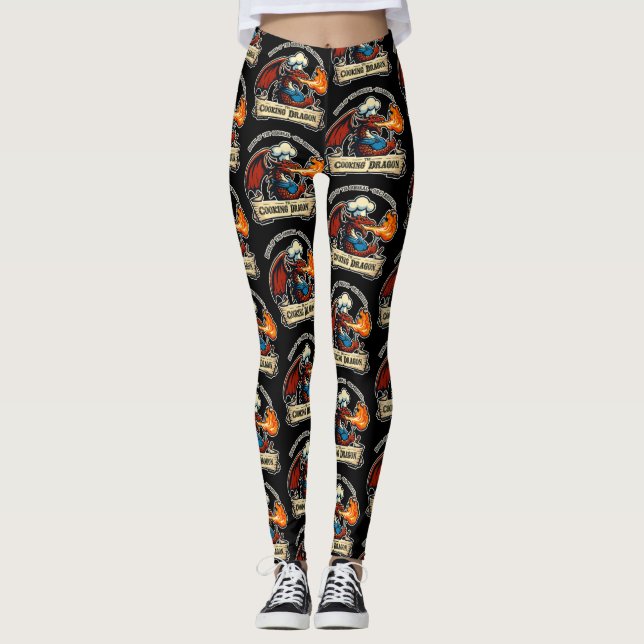 The Cooking Dragon Leggings (Front)
