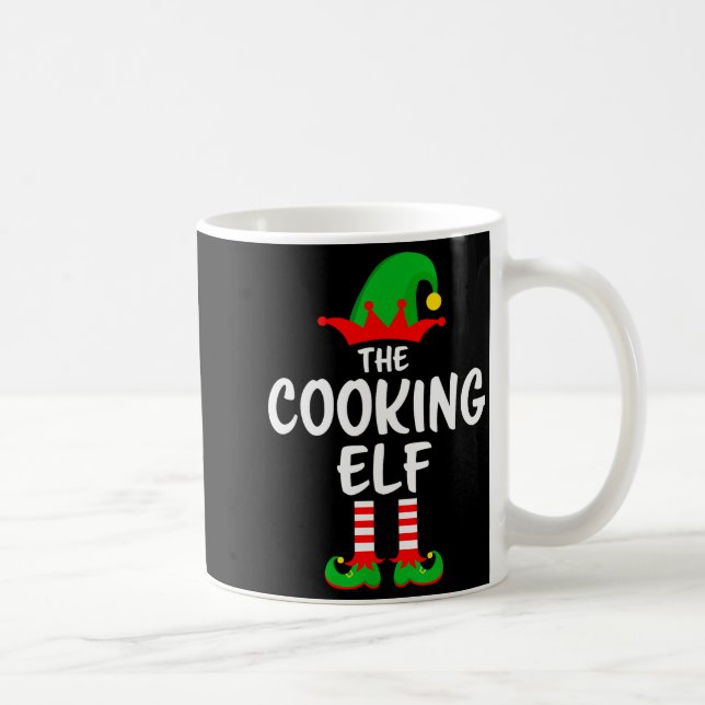 The Cooking Elf Matching Family Christmas  Coffee Mug (Right)