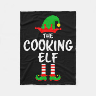 The Cooking Elf Matching Family Christmas Fleece Blanket