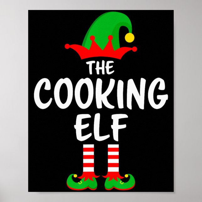 The Cooking Elf Matching Family Christmas  Poster (Front)