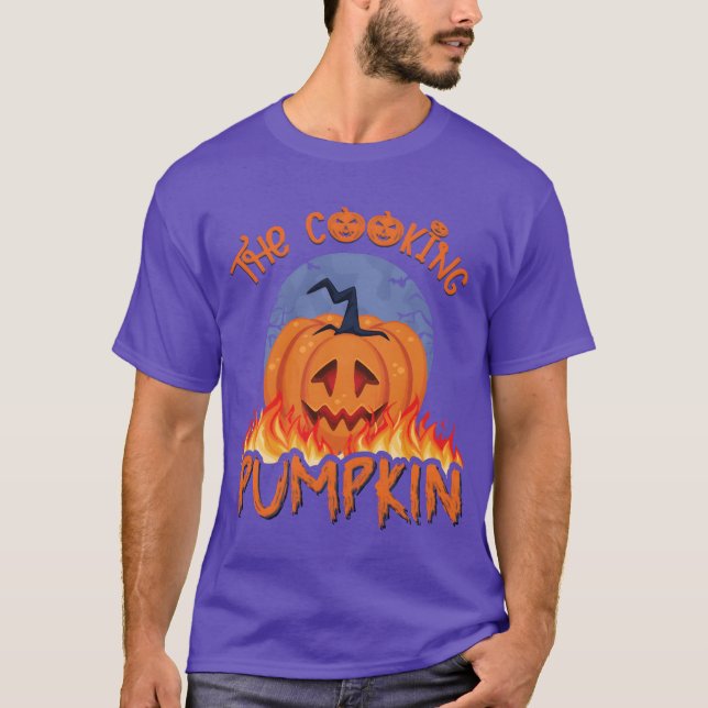 The Cooking Pumpkin Halloween girl T-Shirt (Front)