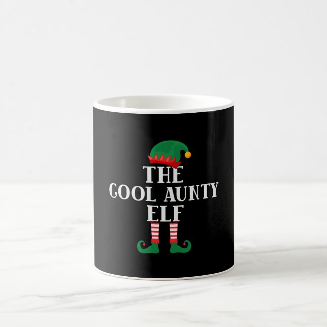 The Cool Aunty Elf Funny Christmas Coffee Mug (Center)