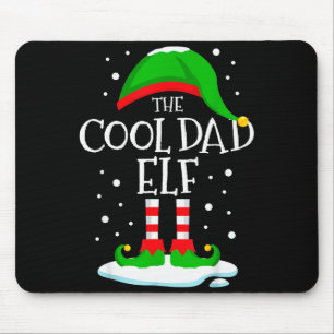 The Cool Dad Elf Christmas Family Matching Xmas Da Mouse Mat