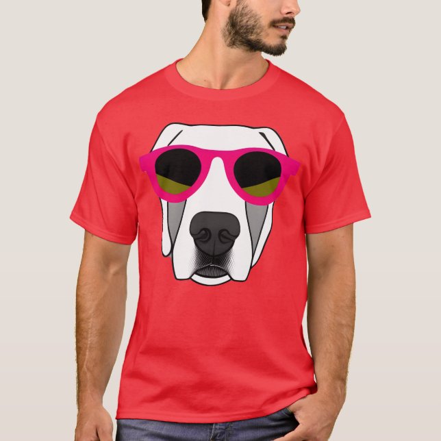 The Cool Dog girl retro T-Shirt (Front)