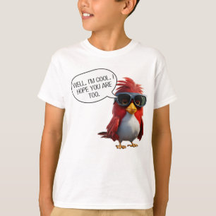 The Cool Red Bird Kid's T-Shirt