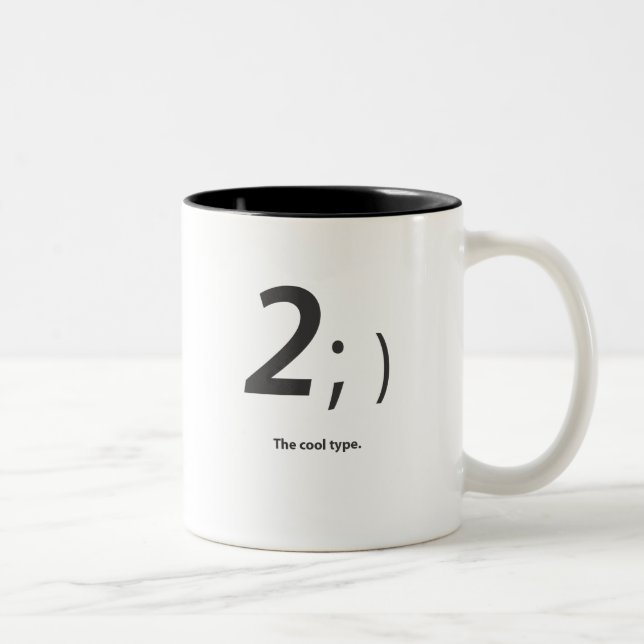 the cool type Two-Tone coffee mug (Right)