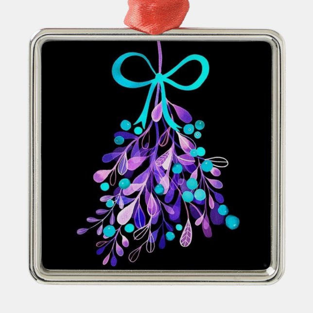 **THE COOLEST MISTLETOE** CHRISTMAS ORNAMENT (Front)