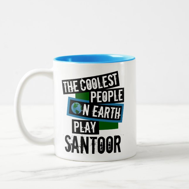 The Coolest People on Earth Play Santoor Two-Tone Coffee Mug (Left)