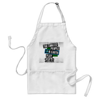 The Coolest People on Earth Play Sitar Standard Apron