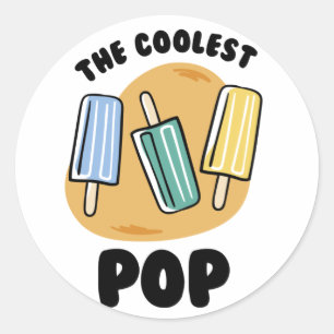 The Coolest Pop Classic Round Sticker