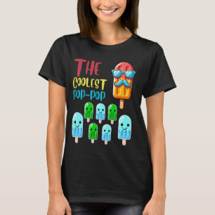 The Coolest Pop-Pop Colourful Ice Treat Seven Kids T-Shirt