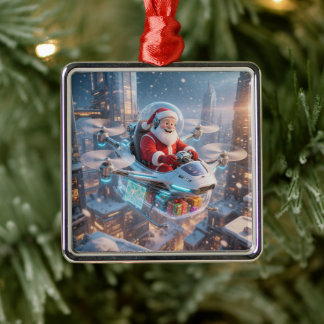 The Coolest Sci-Fi Santa Metal Tree Decoration