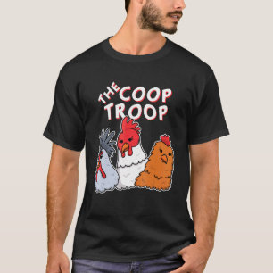 The Coop Troop Chicken Tee Country Farm Women Girl
