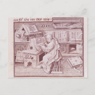 The copyist Jean Mielot Postcard