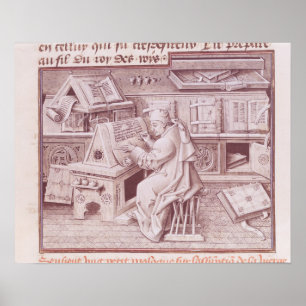 The copyist Jean Mielot Poster