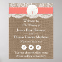 The Coral Sand Dollar Beach Wedding Collection