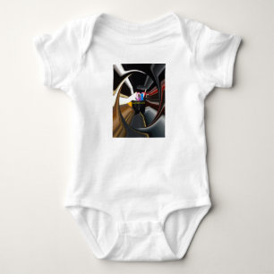 The Core of the Hustle   Spinning Office Essential Baby Bodysuit