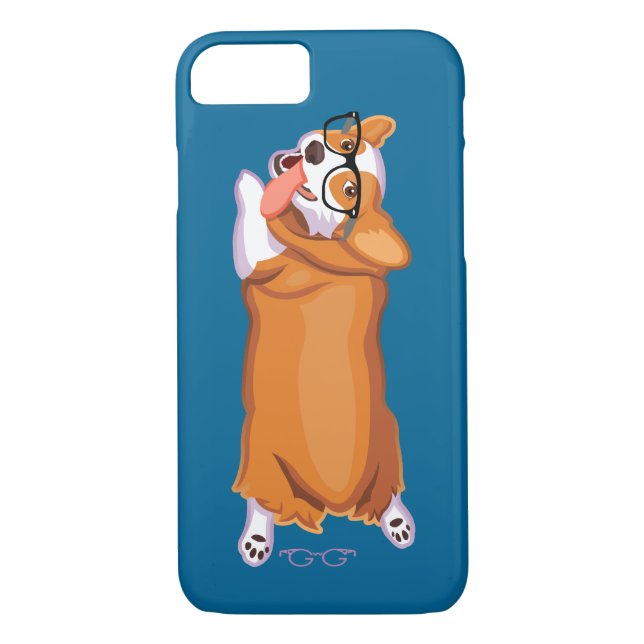 The Corgi Sploot Case-Mate iPhone Case (Back)