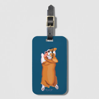 The Corgi Sploot Luggage Tag