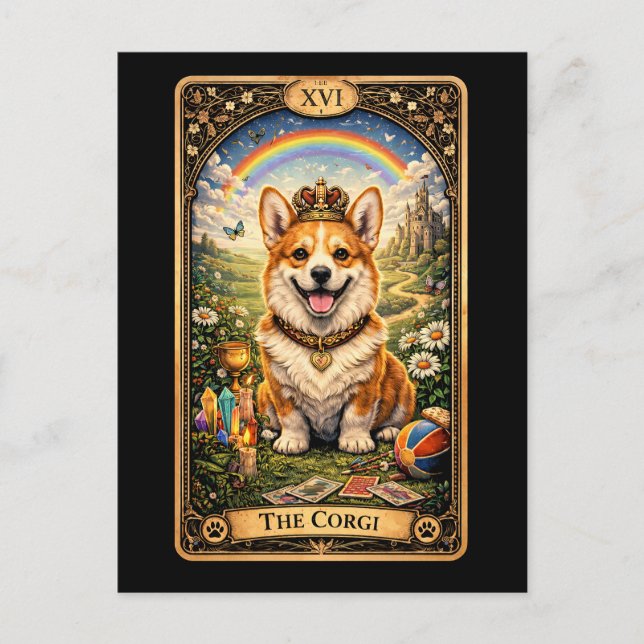 The Corgi Tarot Card (Front)
