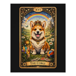 The Corgi Tarot Card Poster