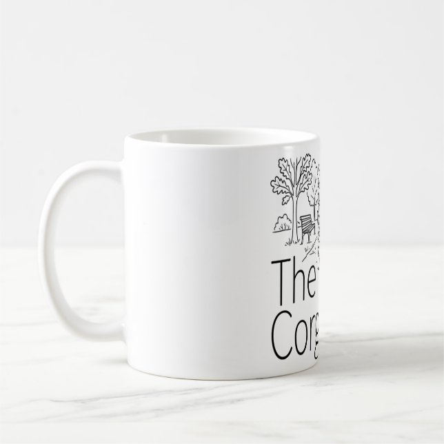 The Corgifather - Funny Corgi Dad Dog Walker Coffee Mug (Left)