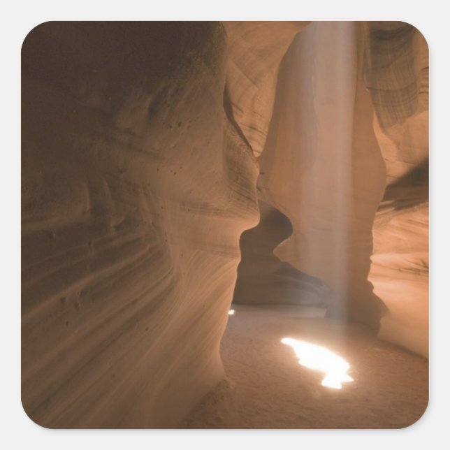 The Corkscrew in Upper Antelope Canyon, Navajo 2 Square Sticker (Front)