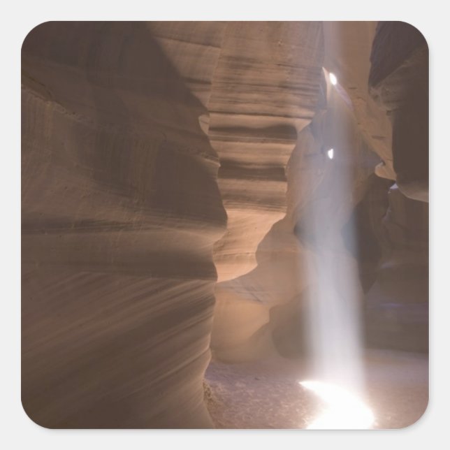 The Corkscrew in Upper Antelope Canyon, Navajo Square Sticker (Front)
