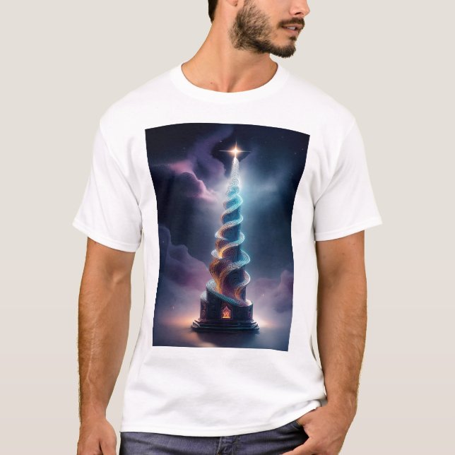 The Corkscrew Tower With Starburst At Top T Shirt (Front)