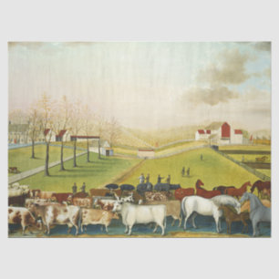 The Cornell Farm (Pennsylvania Landscape) Tissue Paper