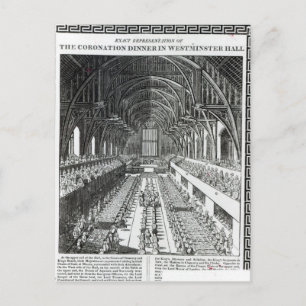 The Coronation Banquet in Westminster Hall Postcard