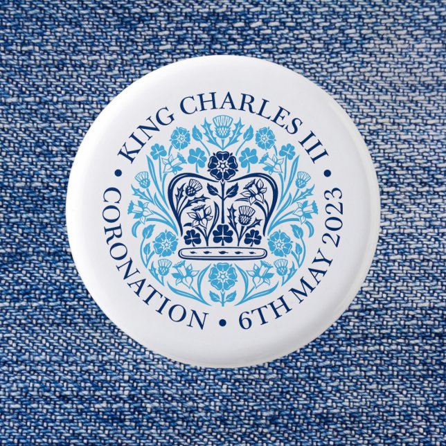 The Coronation Emblem of King Charles 2023 3 Cm Round Badge (Creator Uploaded)