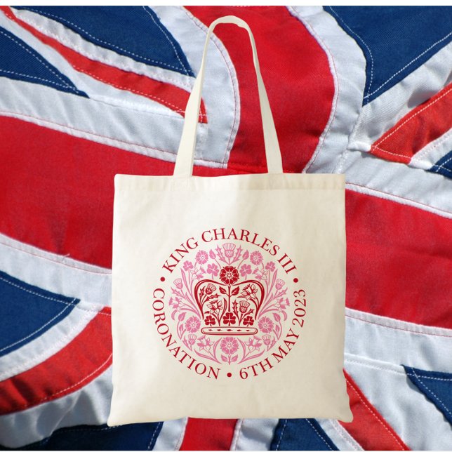 The Coronation Emblem of King Charles 2023 Tote Bag (Creator Uploaded)